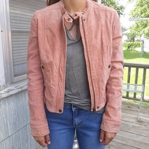 Forever 21 pink leather jacket
